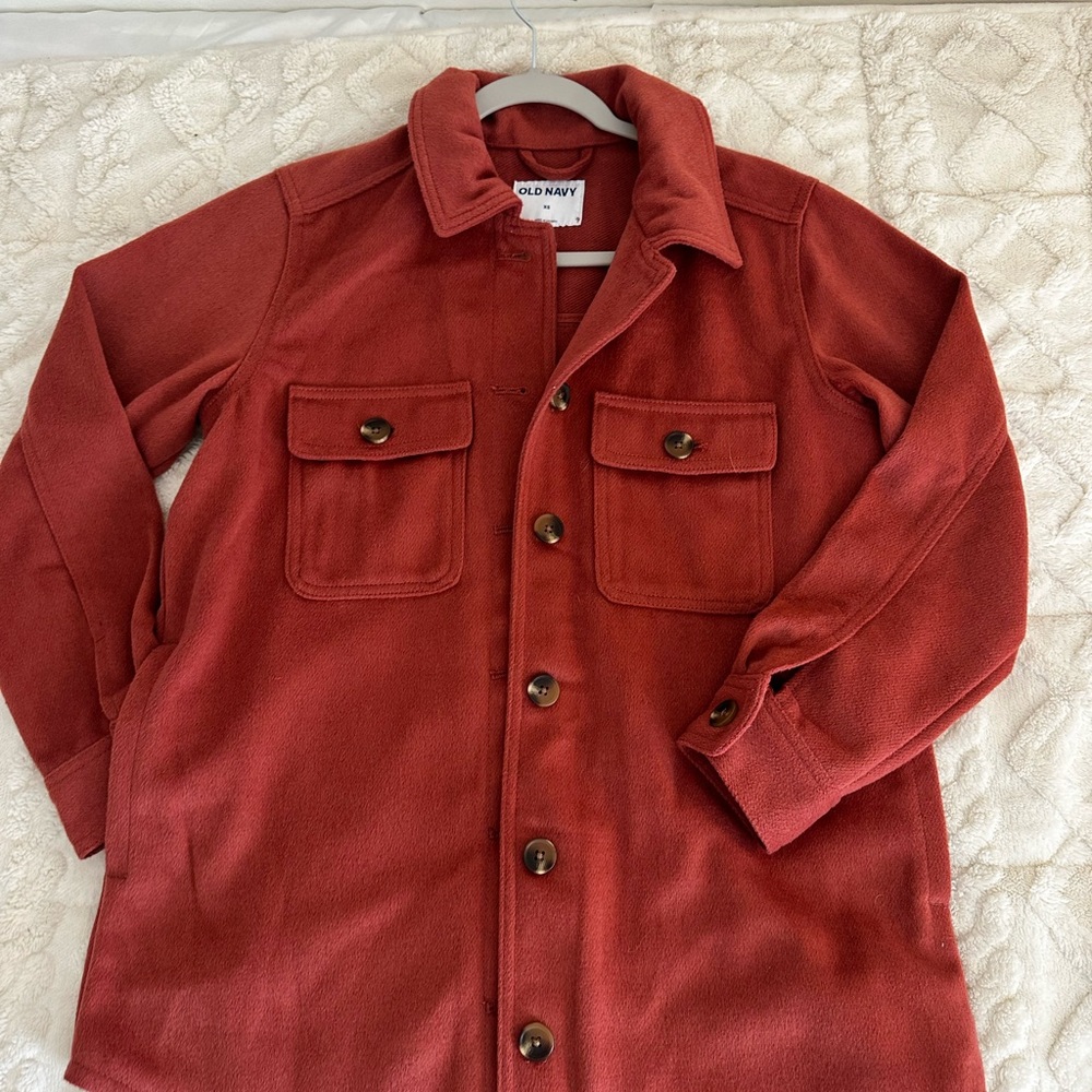 Old Navy Red Button-Up Jacket